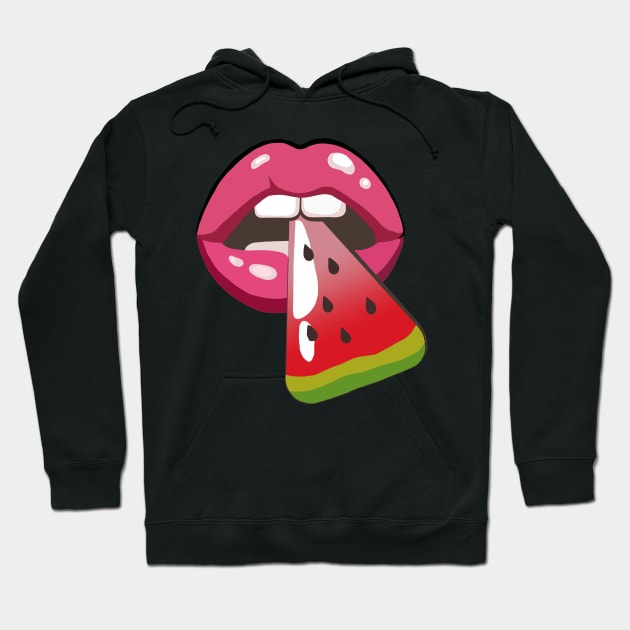 Love Island Melon Lips (Homage) Hoodie by SteelWoolBunny